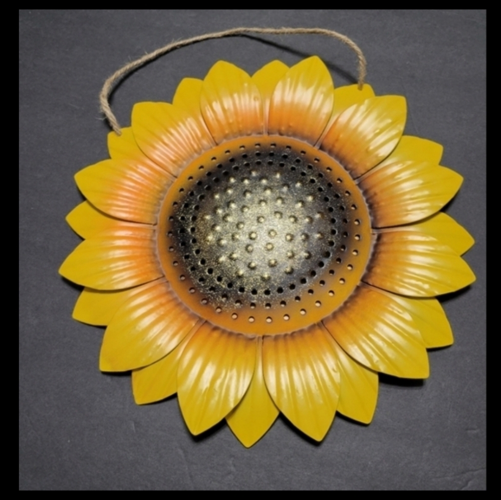 Metal Sunflower home decor metal flower wall hanging NEW
